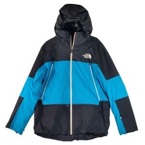 THE NORTH FACE Zarre Waterproof Insulated Ski Jacket Black Blue Men's Size Xl